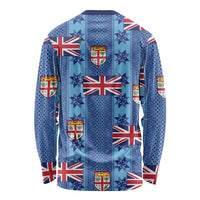 Fiji Masi Tapa Long Sleeve Shirt Coat Of Arms LT05 - Polynesian Pride