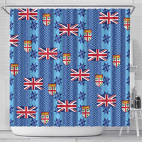 Fiji Masi Tapa Shower Curtain Coat Of Arms LT05 - Polynesian Pride