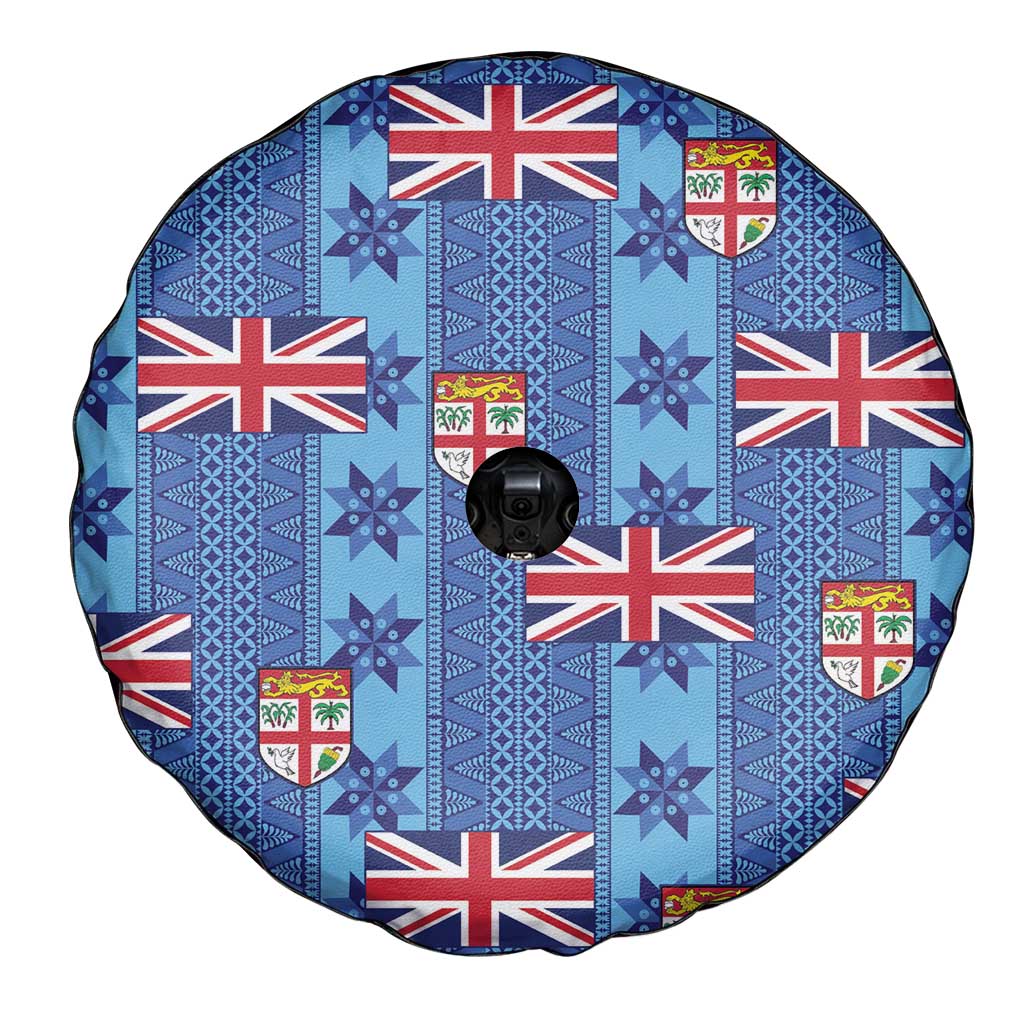 Fiji Masi Tapa Spare Tire Cover Coat Of Arms - Polynesian Pride