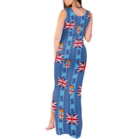 Fiji Masi Tapa Tank Maxi Dress Coat Of Arms - Polynesian Pride