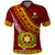 Custom Vavau High School Polo Shirt Tongan Kupesi Pattern LT05 Red - Polynesian Pride