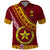 Custom Eua High School Polo Shirt Tongan Kupesi Pattern LT05 Red - Polynesian Pride