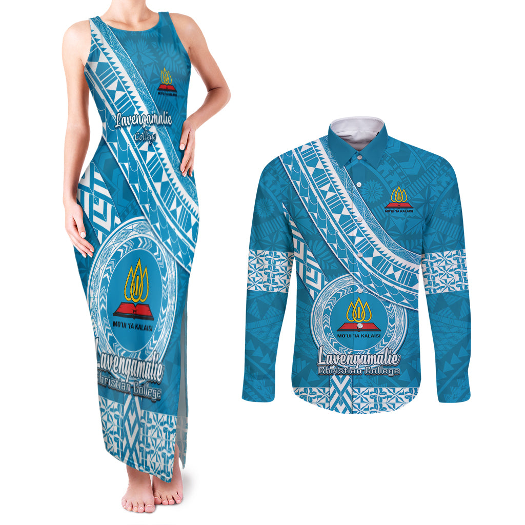 custom-lavengamalie-college-couples-matching-tank-maxi-dress-and-long-sleeve-button-shirts-tongan-kupesi-pattern