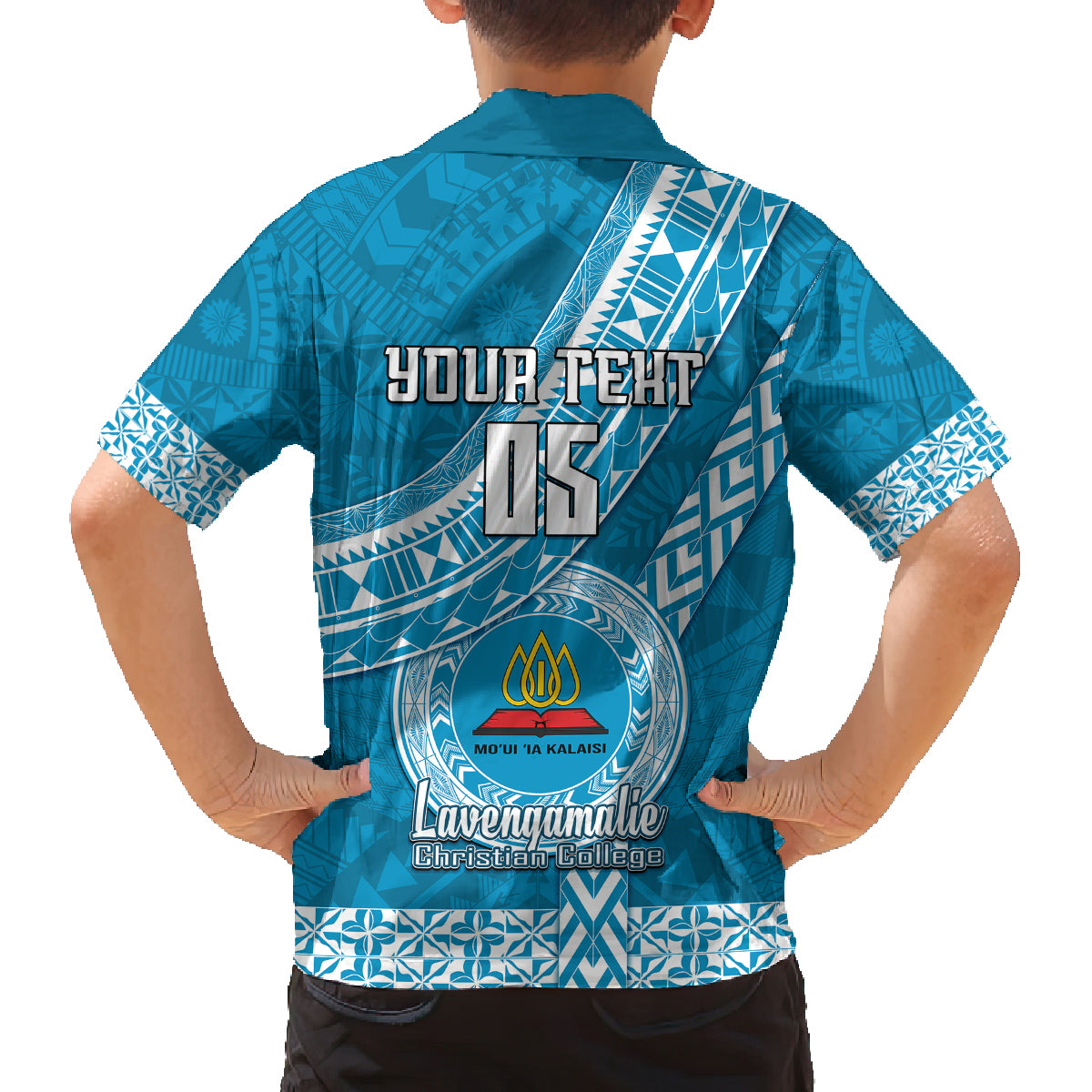 Custom Lavengamalie College Family Matching Summer Maxi Dress and Hawaiian Shirt Tongan Kupesi Pattern LT05 - Polynesian Pride