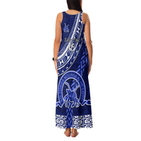 Custom Queen Salote College Family Matching Tank Maxi Dress and Hawaiian Shirt Tongan Kupesi Pattern LT05 - Polynesian Pride