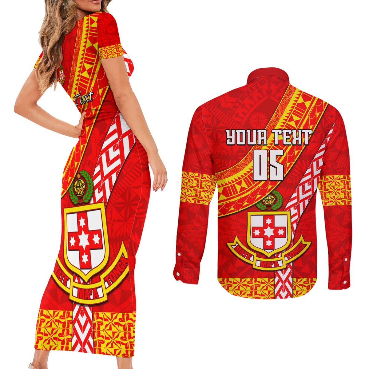 custom-kolisi-tonga-couples-matching-short-sleeve-bodycon-dress-and-long-sleeve-button-shirts-tongan-kupesi-pattern