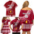 Custom Beulah College Family Matching Off Shoulder Short Dress and Hawaiian Shirt Tongan Kupesi Pattern LT05 - Polynesian Pride