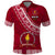 Custom Beulah College Polo Shirt Tongan Kupesi Pattern LT05 Red - Polynesian Pride