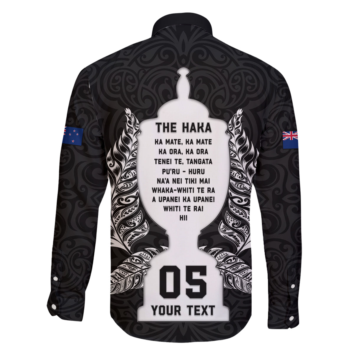 Custom New Zealand Rugby Family Matching Long Sleeve Bodycon Dress and Hawaiian Shirt The Haka With Champions Cup LT05 - Polynesian Pride