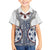 Hawaii Kid Hawaiian Shirt Barkcloth Pattern Vintage Style LT05 Kid Blue - Polynesian Pride