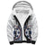 Hawaii Sherpa Hoodie Barkcloth Pattern Vintage Style LT05 Unisex Blue - Polynesian Pride