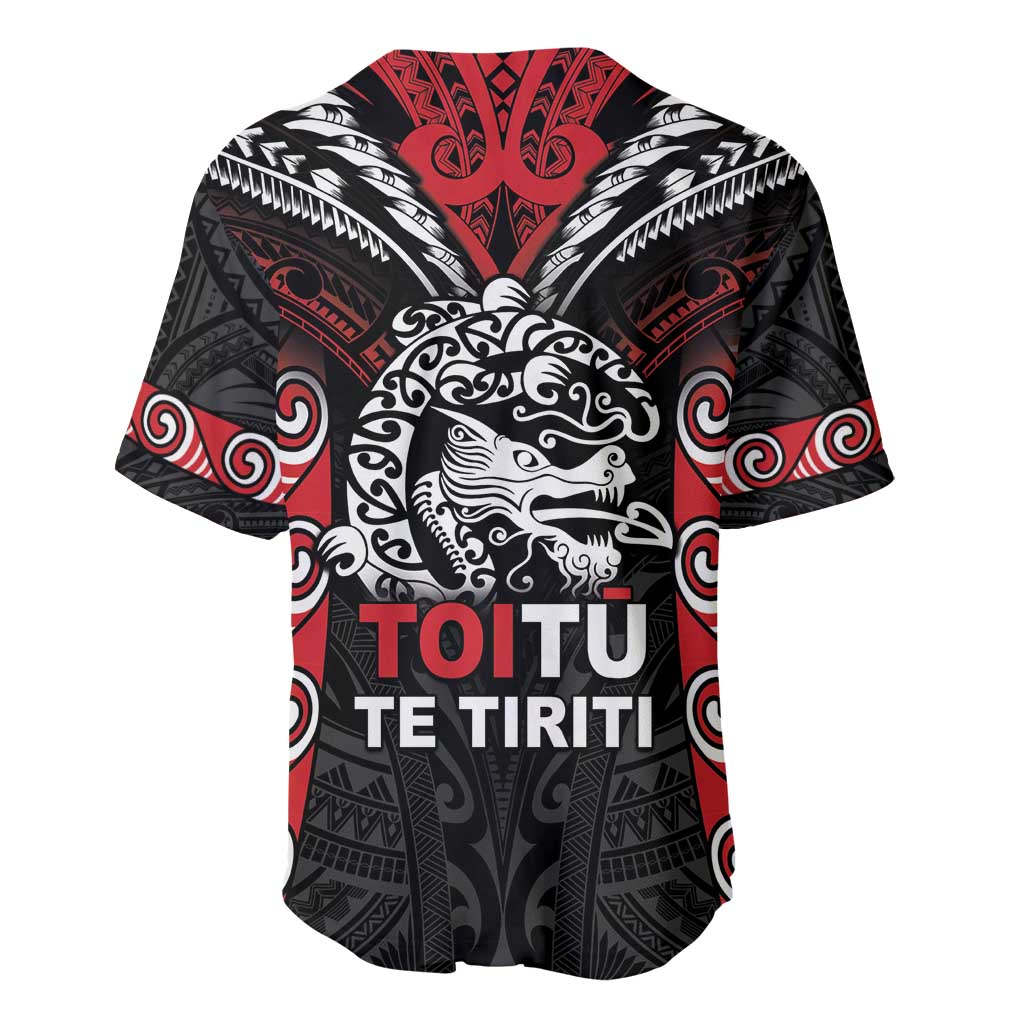 Aotearoa Mana Maori Baseball Jersey Toitu Te Tiriti LT05 - Polynesian Pride