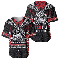 Aotearoa Mana Maori Baseball Jersey Toitu Te Tiriti LT05 - Polynesian Pride