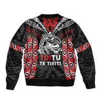 Aotearoa Mana Maori Bomber Jacket Toitu Te Tiriti