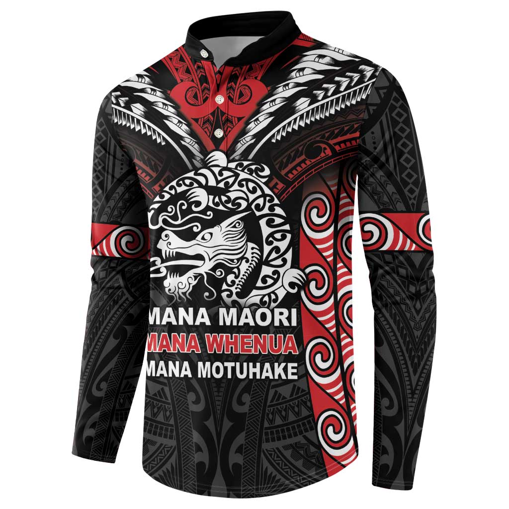 Aotearoa Mana Maori Button Sweatshirt Toitu Te Tiriti LT05 - Polynesian Pride
