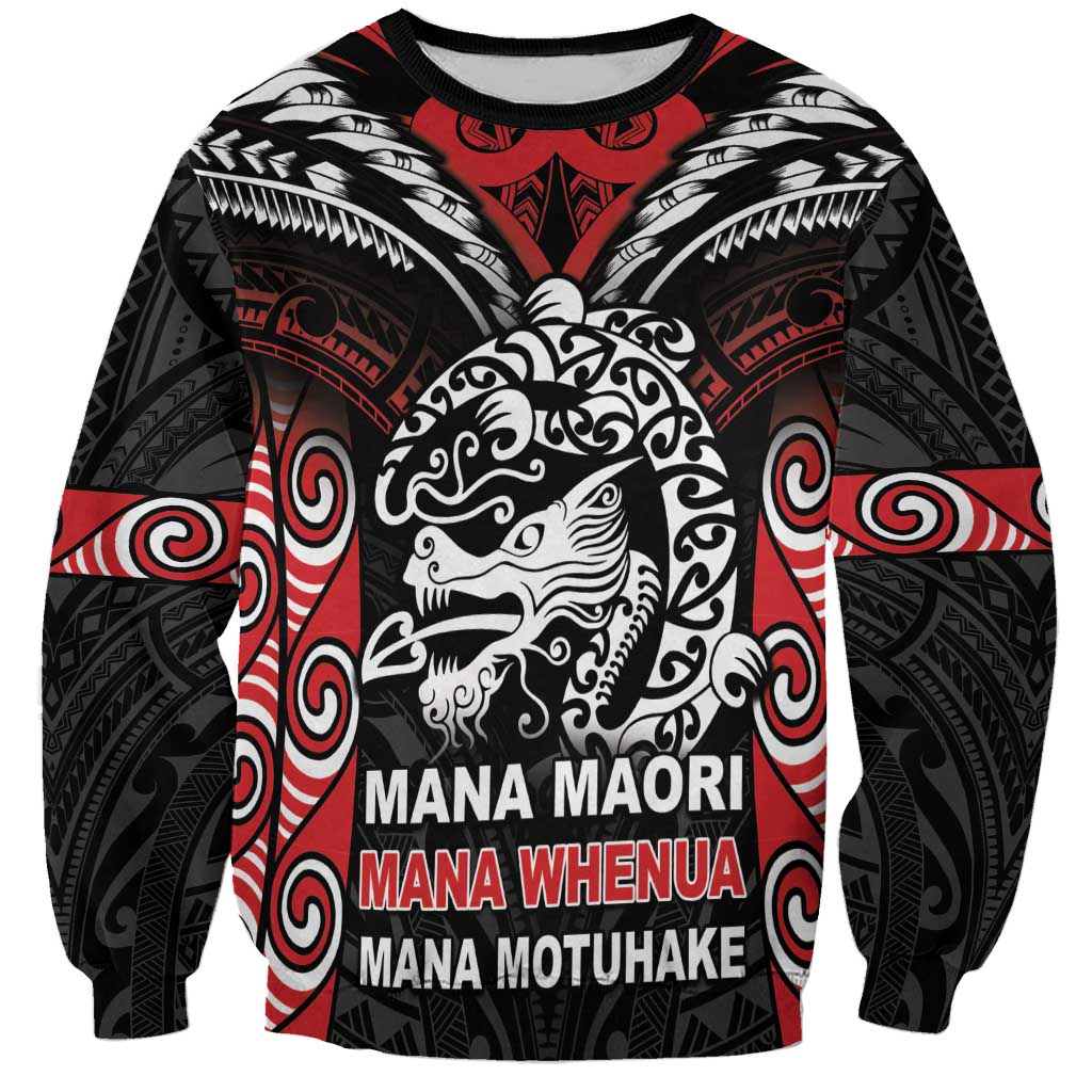 Aotearoa Mana Maori Sweatshirt Toitu Te Tiriti