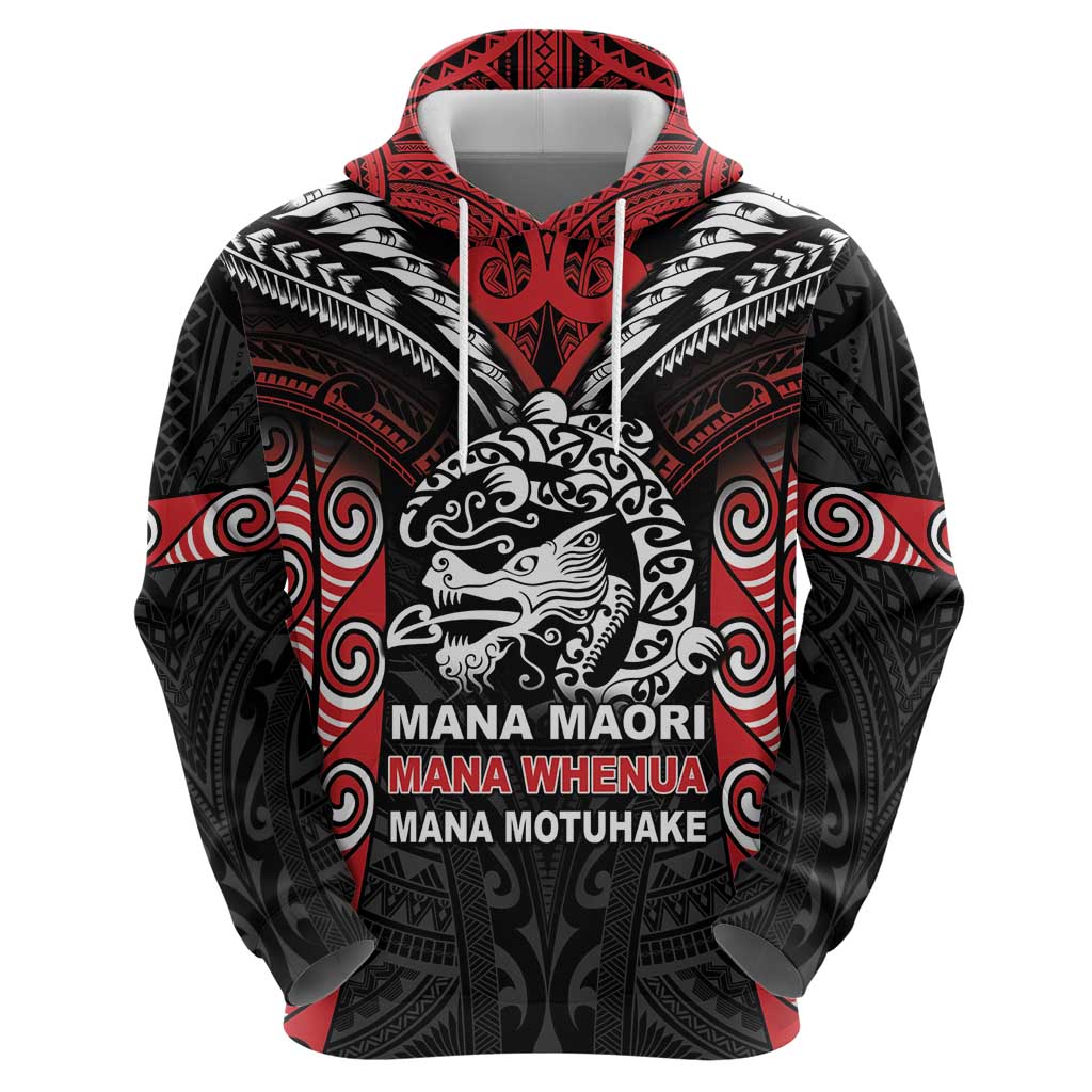 Aotearoa Mana Maori Zip Hoodie Toitu Te Tiriti LT05 - Polynesian Pride