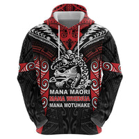 Aotearoa Mana Maori Zip Hoodie Toitu Te Tiriti LT05 - Polynesian Pride