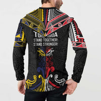 Tokelau And Aotearoa Button Sweatshirt Together For Te Tiriti O Waitangi LT05 - Polynesian Pride
