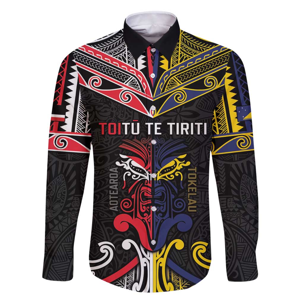 Tokelau And Aotearoa Family Matching Puletasi and Hawaiian Shirt Together For Te Tiriti O Waitangi