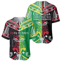 Cook Islands And Aotearoa Baseball Jersey Together For Te Tiriti O Waitangi
