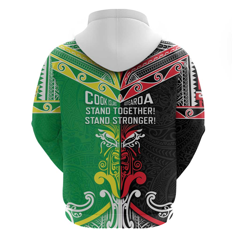 Cook Islands And Aotearoa Hoodie Together For Te Tiriti O Waitangi