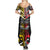 Niue And Aotearoa Family Matching Summer Maxi Dress and Hawaiian Shirt Together For Te Tiriti O Waitangi