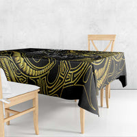 Hawaii Ikaika Warrior Helmet Tablecloth Gold Style
