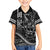 Hawaii Ikaika Warrior Helmet Kid Hawaiian Shirt Black Tribal Tattoo