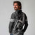 Hawaii Ikaika Warrior Helmet Long Sleeve Polo Shirt Black Tribal Tattoo