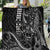 Hawaii Ikaika Warrior Helmet Quilt Black Tribal Tattoo