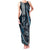 Hawaii Ikaika Warrior Helmet Family Matching Tank Maxi Dress and Hawaiian Shirt Blue Tribal Tattoo