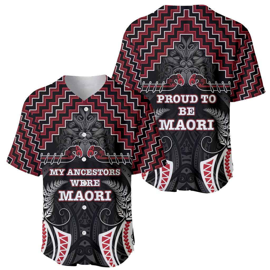 Aotearoa Baseball Jersey Proud To Be Maori