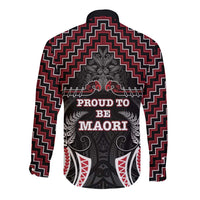 Aotearoa Long Sleeve Button Shirt Proud To Be Maori