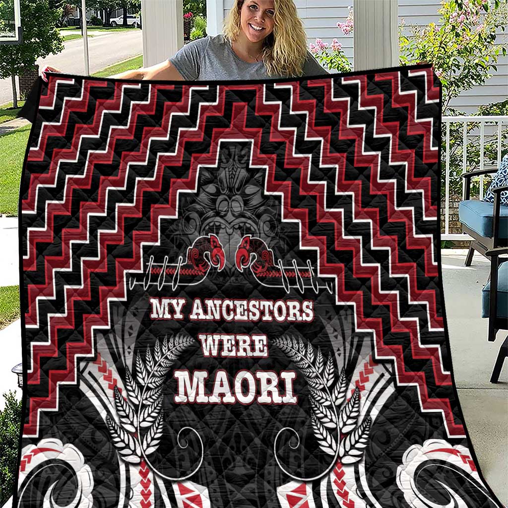 Aotearoa Quilt Proud To Be Maori LT05 Red - Polynesian Pride