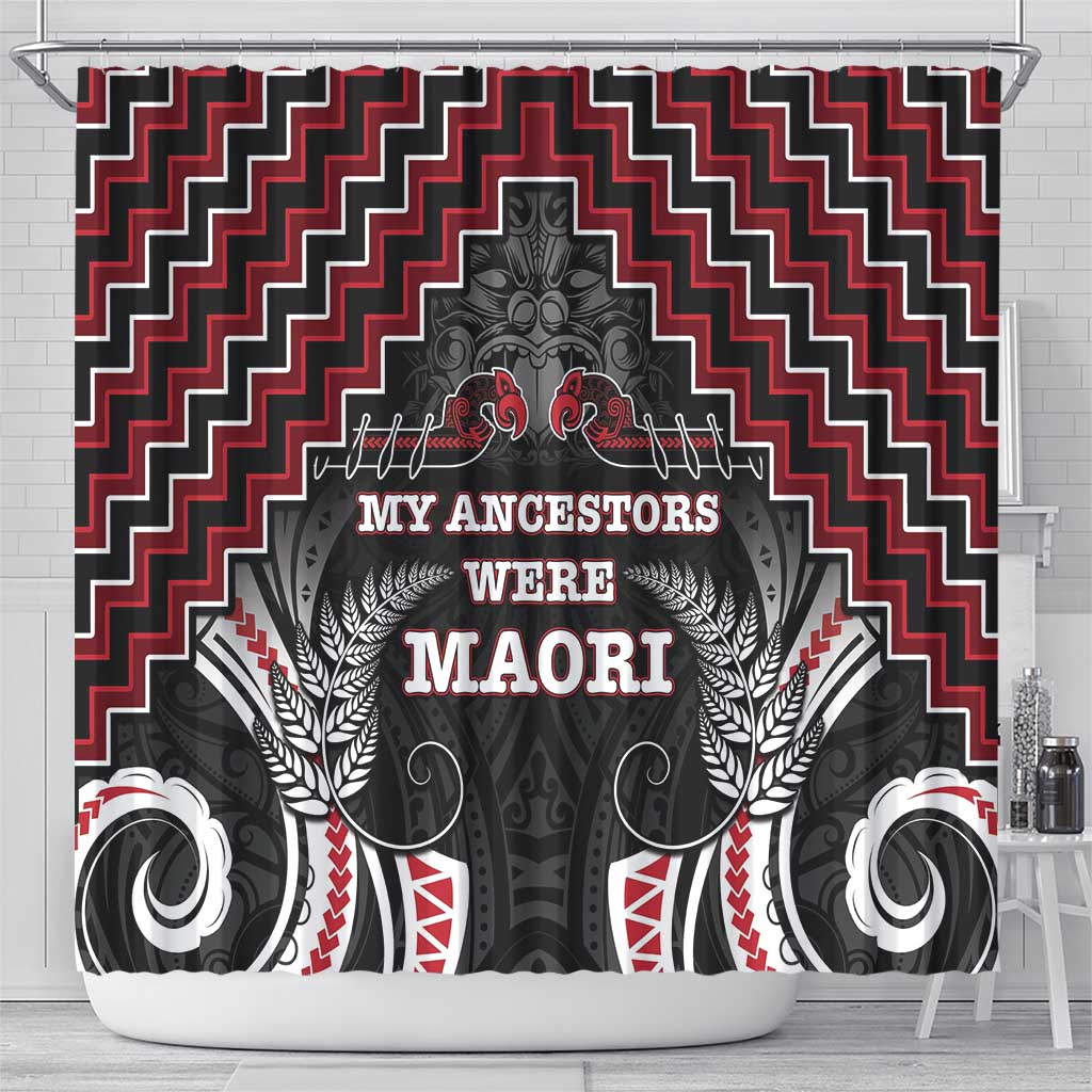 Aotearoa Shower Curtain Proud To Be Maori LT05 - Polynesian Pride