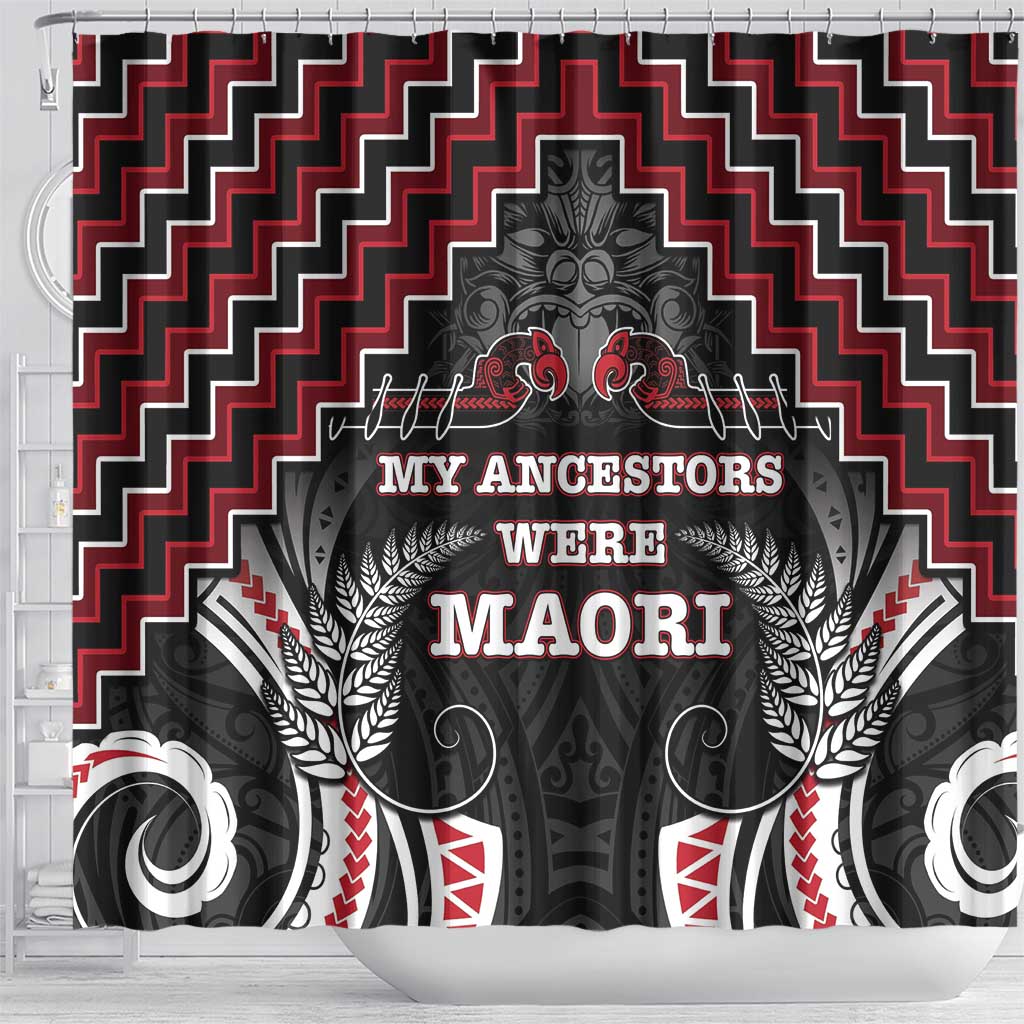 Aotearoa Shower Curtain Proud To Be Maori LT05 - Polynesian Pride