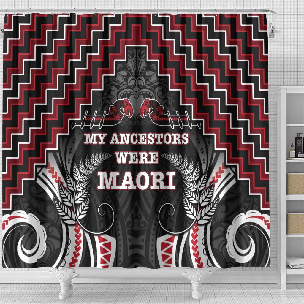 Aotearoa Shower Curtain Proud To Be Maori LT05 - Polynesian Pride