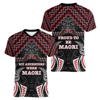 Aotearoa Women V-Neck T-Shirt Proud To Be Maori