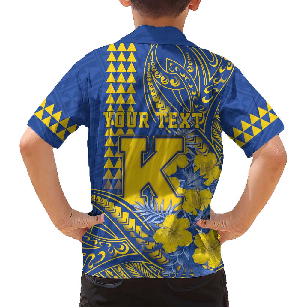 Personalised Hawaii Kaiser High School Hawaiian Shirt Tribal Tattoo With Hibiscus Flowers
