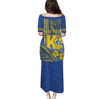 Personalised Hawaii Kaiser High School Puletasi Tribal Tattoo With Hibiscus Flowers LT05 - Polynesian Pride