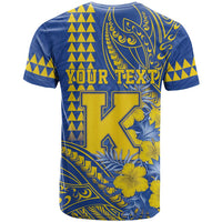 Personalised Hawaii Kaiser High School T Shirt Tribal Tattoo With Hibiscus Flowers LT05 - Polynesian Pride