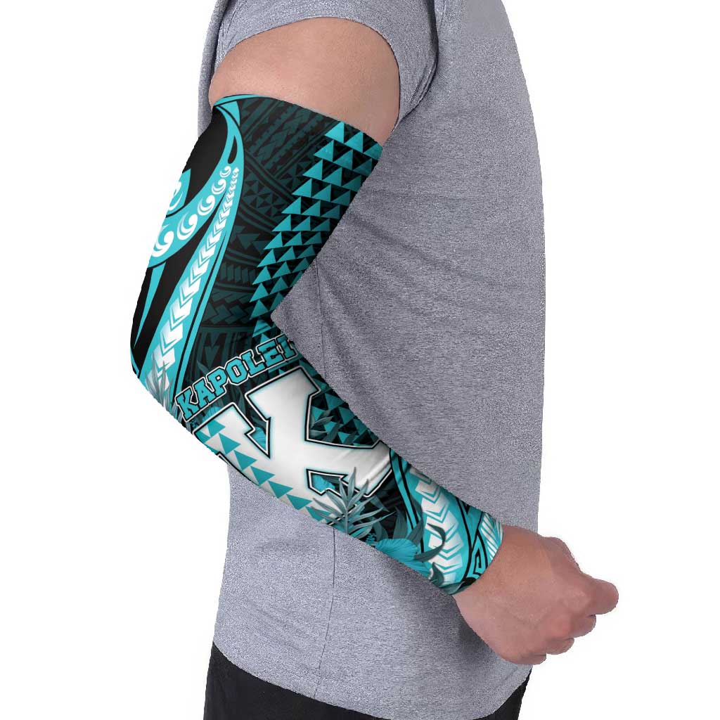 Personalised Hawaii Kapolei High School Arm Sleeves Tribal Tattoo With Hibiscus Flowers LT05 - Polynesian Pride