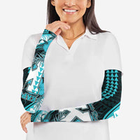 Personalised Hawaii Kapolei High School Arm Sleeves Tribal Tattoo With Hibiscus Flowers LT05 - Polynesian Pride