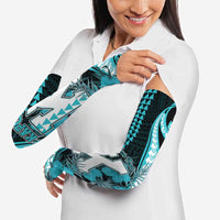 Personalised Hawaii Kapolei High School Arm Sleeves Tribal Tattoo With Hibiscus Flowers LT05 - Polynesian Pride