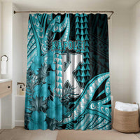 Hawaii Kapolei High School Bathroom Set Tribal Tattoo With Hibiscus Flowers