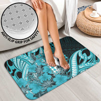 Hawaii Kapolei High School Bathroom Set Tribal Tattoo With Hibiscus Flowers