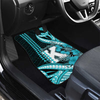 Personalised Hawaii Kapolei High School Car Mats Tribal Tattoo With Hibiscus Flowers LT05 - Polynesian Pride