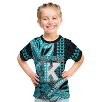 Personalised Hawaii Kapolei High School Kid T Shirt Tribal Tattoo With Hibiscus Flowers