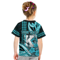 Personalised Hawaii Kapolei High School Kid T Shirt Tribal Tattoo With Hibiscus Flowers